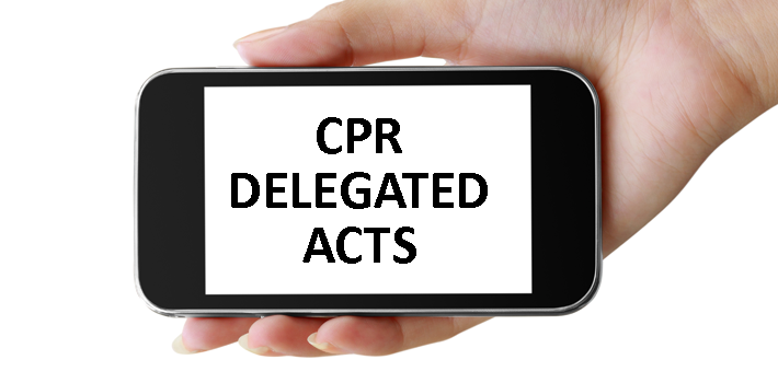 Progress on CPR Delegated Acts