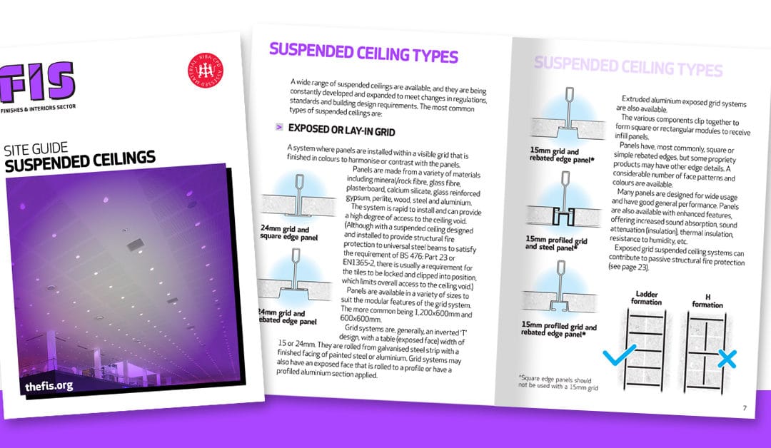 FIS launches revised site guide for suspended ceilings