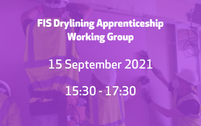 FIS Drylining Apprenticeship Working Group – 15 Sept