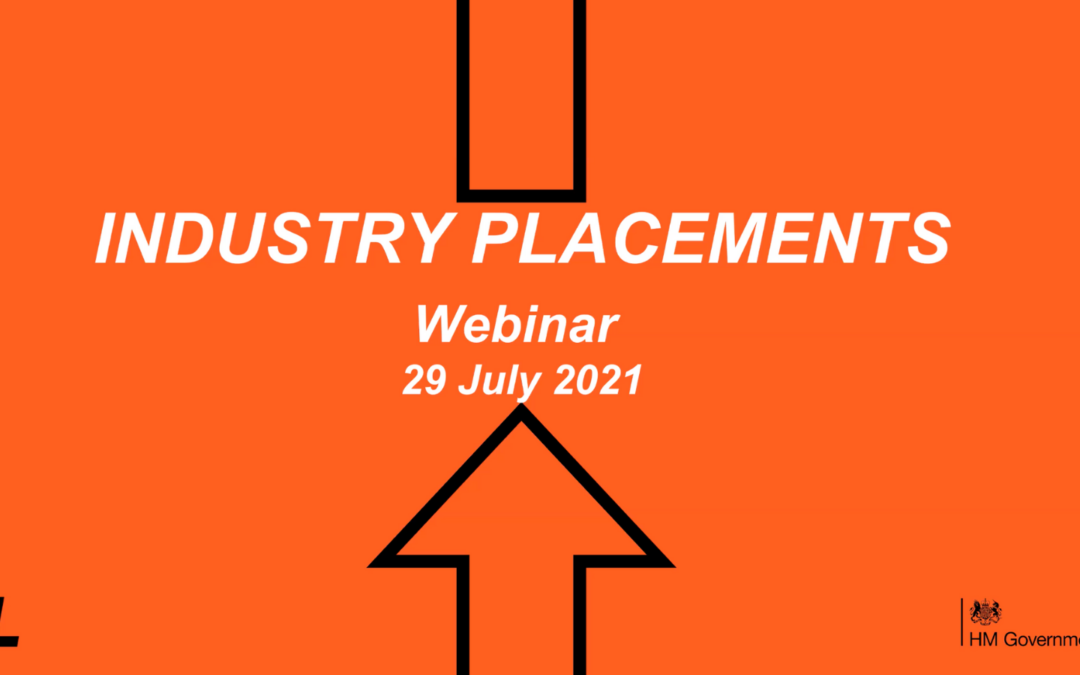 Industry placements – supporting your workforce development (Webinar Recording)