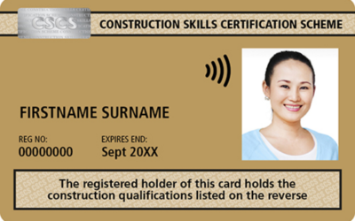Changes to Occupational Work Supervision NVQ structure and CSCS cards