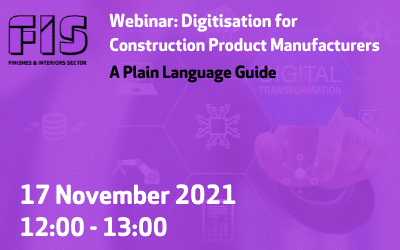 Digitisation for Construction Product Manufacturers – 17 November