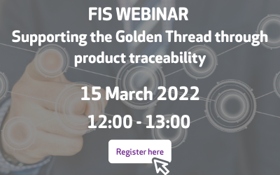 Supporting the Golden Thread through product traceability – 15 March