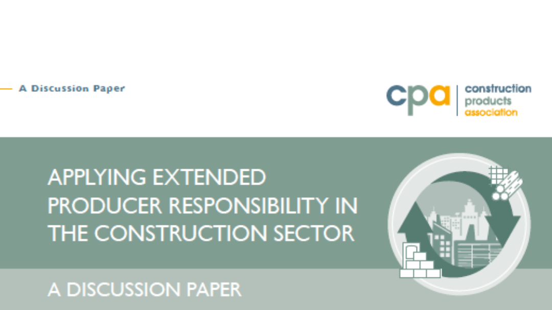 Applying EPR in the construction products sector