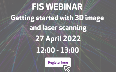 Getting started with 3D image and laser scanning – 27 April