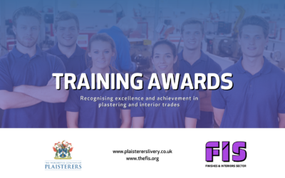 New Training Awards to celebrate people, dedication and achievement in plastering and interior trades