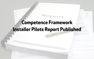 Competence Framework – installer pilot report published