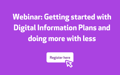 Webinar: Getting started with Digital Information Plans – 21 October