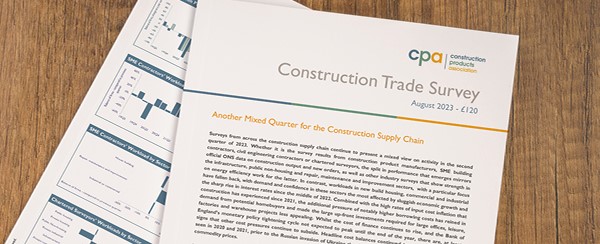 CPA Trade Survey reports another mixed quarter for the construction supply chain