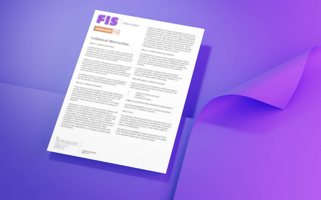 FIS updated resource: Collateral Warranties