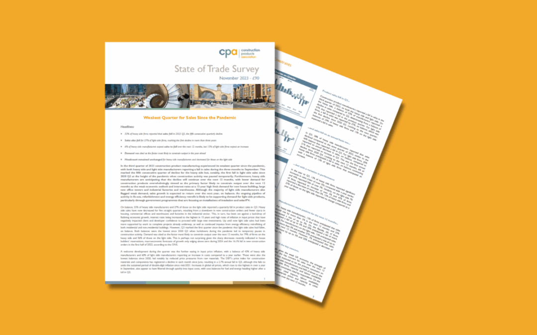 Weakest quarter for sales since the pandemic