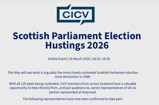 CICV Scottish Parliament Election Hustings 2026