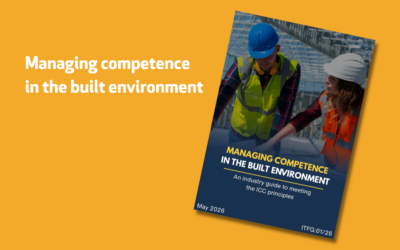 Industry Group publishes new guidance on managing competence in organisations across the built environment