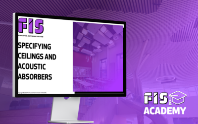 FIS develops e-learning to support specification of ceilings and acoustic absorbers